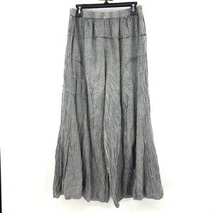 Cute Options 100% Cotton Washed Gray Gaucho Pants Women's Large